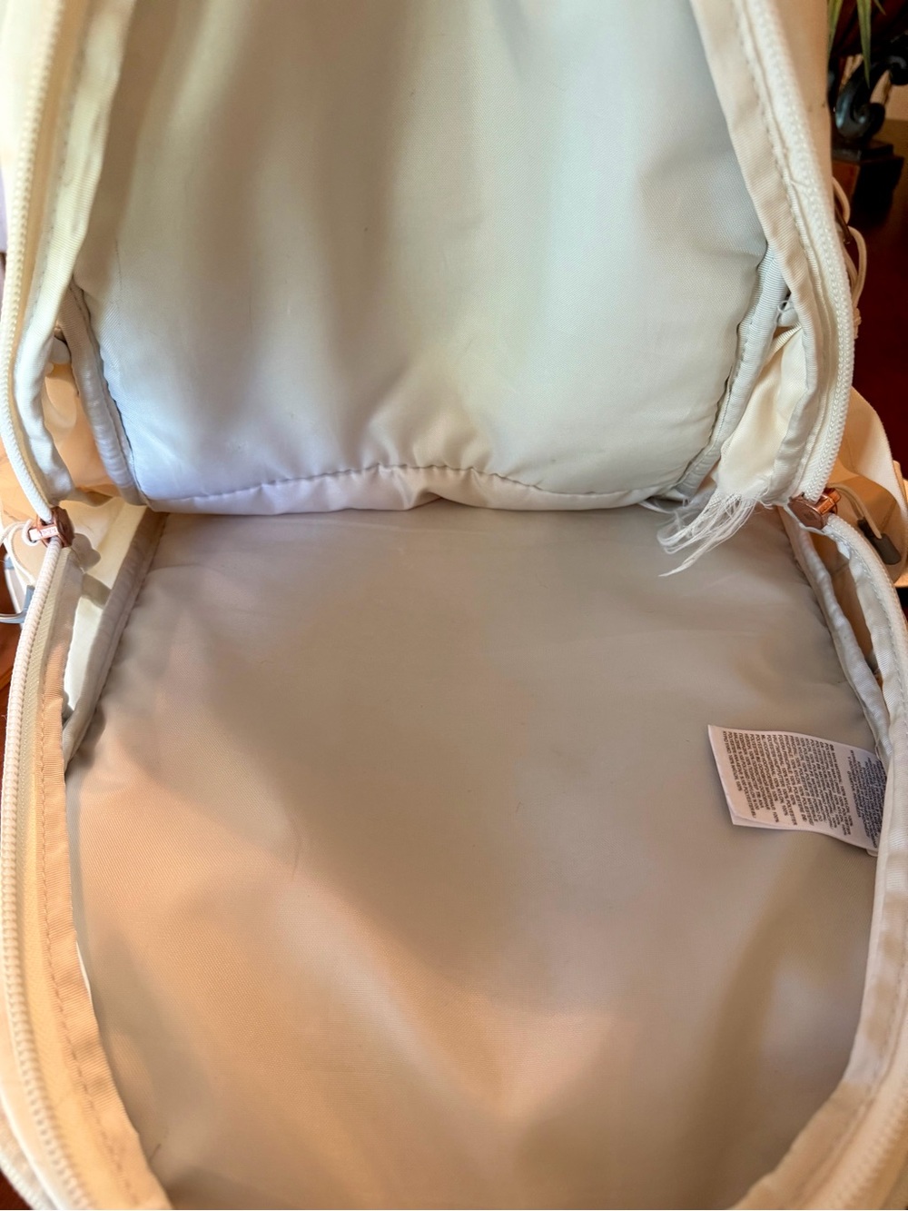 The North Face Surge Luxe Backpack – White/Rose Gold | Originally $160 Retail - Picture 6 of 14